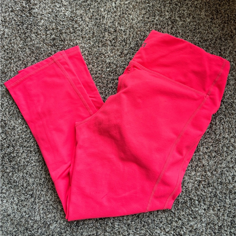 Bright pink leggings
